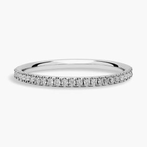 Riviera Pavé Diamond Ring in 14k White Gold (1/4 ct. tw.)