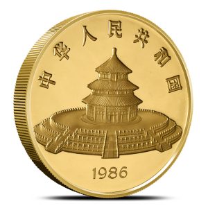 12 oz Chinese Gold Panda Coin (Random Year, Proof or BU)